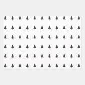 Elegant Black White-kerstboomschilfers cadeau Inpakpapier Vel (Voorkant 2)