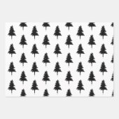 Elegant Black White Merry-kerstcitaat - Gift Inpakpapier Vel (Voorkant 2)