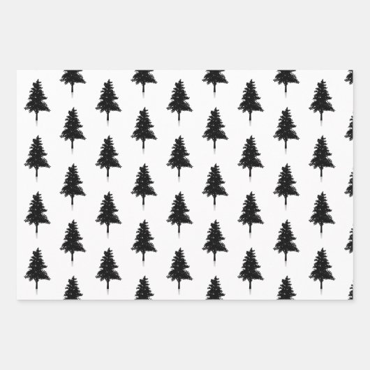 Elegant Black White Merry-kerstcitaat - Gift Inpakpapier Vel (Voorkant 2)