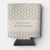 Elegant Black White Mid Century Mod Custom Wedding Blikjeskoeler (Voorkant)