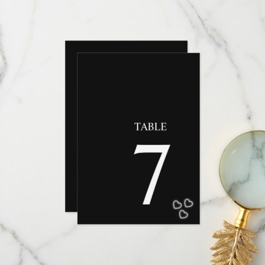 Elegant Black & White Minimalist Weddenschap Bedankkaart (Voorkant / Achterkant in situ)