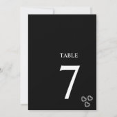 Elegant Black & White Minimalist Weddenschap Bedankkaart (Achterkant)