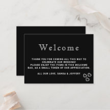 Elegant Black & White Minimalist Weddenschap