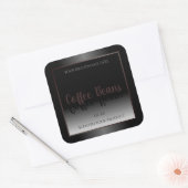 Elegant Black White Product Labels Bourgogne Lijst (Envelop)