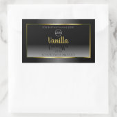 Elegant Black White Product Labels Gold Lijst Logo (Tas)