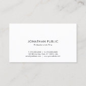 Elegant Black White Red Modern Clean Sjabloon Cool Visitekaartje (Achterkant)