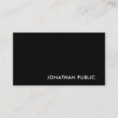 Elegant Black White Red Modern Clean Sjabloon Cool Visitekaartje (Voorkant)