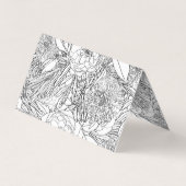 Elegant Black White Rozen en Marigold Flowers Visitekaartje (Achterkant)