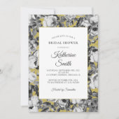 Elegant Black White Rozen op Gold Vrijgezellenfees Kaart (Voorkant)