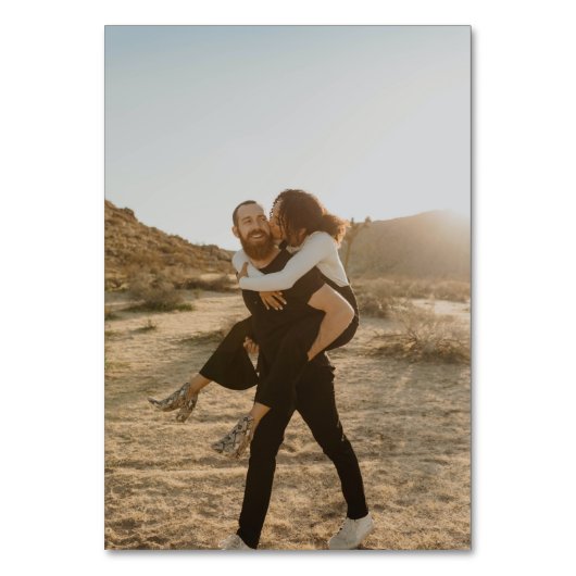 Elegant black white script names chart bruiloft kaart (Achterkant)