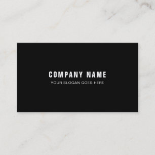 Elegant Black White Simple Corporate Sjabloon Visitekaartje