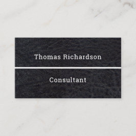 Elegant Black & White Simple Sjabloon Consultant Visitekaartje