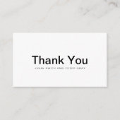 Elegant Black & White Simple Weddenschapskaart Informatiekaartje (Voorkant)