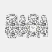 Elegant  Black White Toile Deer Pattern Bedankdoosjes (Uitgevouwen)
