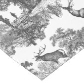 Elegant  Black White Toile Deer Pattern Medium Tafelloper (Hoek)