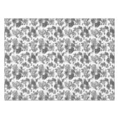 Elegant Black White Toile Deer Pattern Tafelkleed (Voorkant (Horizontaal))