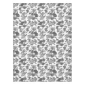 Elegant Black White Toile Deer Pattern Tafelkleed (Voorkant)