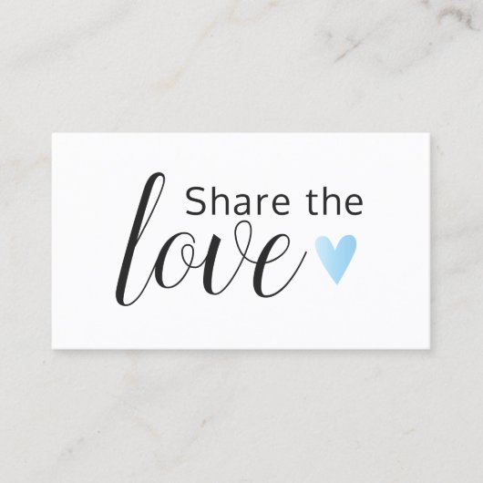 Elegant Black White Turquoise Heart Beauty Salon Aanbevelingskaartje (Voorkant)