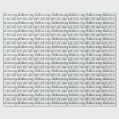 Elegant Black White Typography Merry Kerstry Cadeaupapier (Vlak)