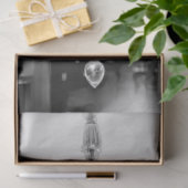 Elegant Black White Vintage Chandelier Decoupage Tissuepapier (Geschenk)