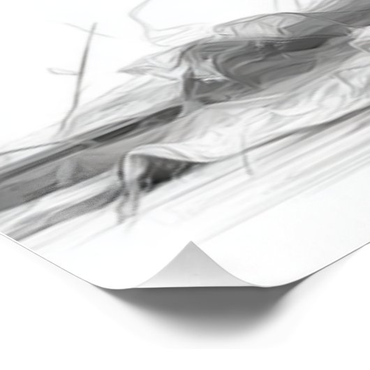 Elegant Black & White Wedding Seating Chart  Perfect Poster (Hoek)