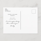 Elegant Black wil dat je mijn Bridesmaid-uitnodigi Uitnodiging Briefkaart (Achterkant)