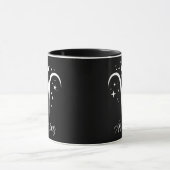 Elegant Black Zodiac sign Mok (Midden)
