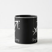 Elegant Black Zodiac sign Mok (Midden)