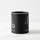 Elegant Black Zodiac sign Mok (Midden)