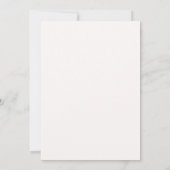 Elegant Blad Boho Waterverf Bloem Bruiloft Kaart (Achterkant)