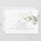 Elegant blad groen Elegant Vrijgezellenfeest Kaart (Voorkant)