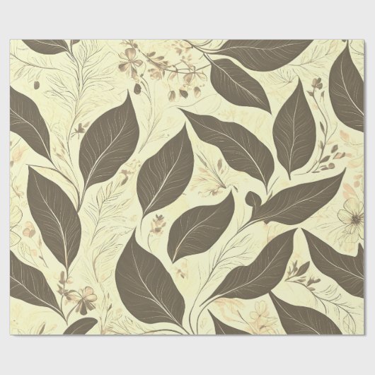 Elegant blad luxe inpakpapier (Vlak)