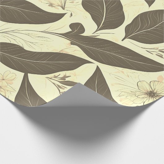 Elegant blad luxe inpakpapier (Hoek)