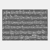 Elegant  blad Muzieknoten Kraft Inpakpapier Vel (Voorkant 3)