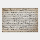 Elegant blad Muzieknoten Kraft Inpakpapier Vel (Voorkant 2)