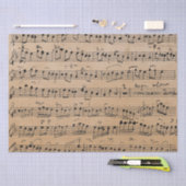 Elegant  blad Muzieknoten Kraft Tissuepapier (Craft)