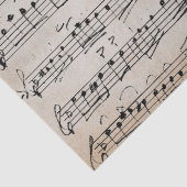 Elegant  blad Muzieknoten Kraft Tissuepapier (Detail)