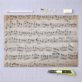 Elegant  blad Muzieknoten Kraft Tissuepapier (Craft)