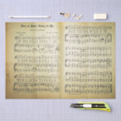 Elegant  blad Muzieknoten Love Song Tissuepapier (Craft)