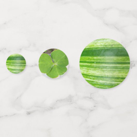 Elegant blad & roze lichte tafel Confetti Set (Voorkanten)