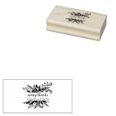Elegant blad Rubber Stamp Rubberstempel (Gestempeld)