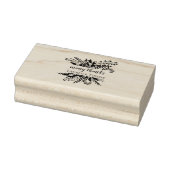 Elegant blad Rubber Stamp Rubberstempel (Stempel)