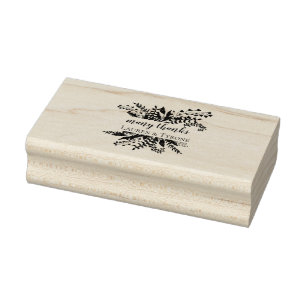 Elegant blad Rubber Stamp Rubberstempel