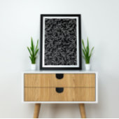 Elegant Bladeren zwart en wit Poster