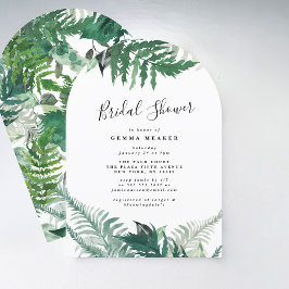 Elegant bladgroen boog Vrijgezellenfeest Kaart