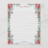 Elegant Bladgroen Kerstpapier (Voorkant)