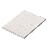  Elegant Bladmuziek Initiaal Monogram bekleed Notitieblok (Linkerzijde)