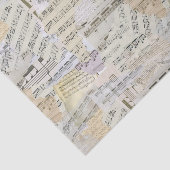 Elegant Bladmuziek Scrapbook Tissuepapier (Detail)