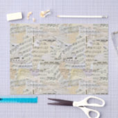 Elegant Bladmuziek Scrapbook Tissuepapier (Craft)