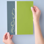 Elegant blanco flyer achtergrond (Hand)